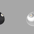 Embedded downlight spotlight 3d model