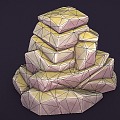 Stone Cartoon Stone Stylized Stone Hand-painted Stone Stone Block Big Stone 3d model