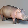 Modern animals hippo cyprus pygmy hippo hippo pygmy hippopotamus 3d model