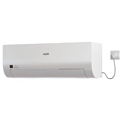 Haier White Wall Mounted Air Conditioner Fan With Efficient Cooling And Modern Design 3d model