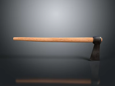 Sculpture Carving Axe With Wooden Handle And Metal Head For Craft Projects 3d model