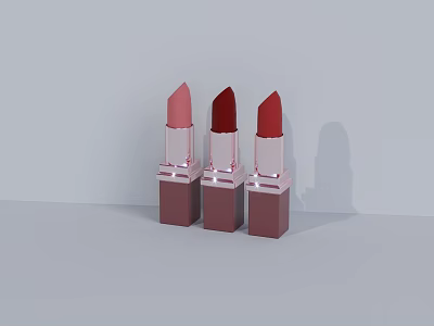 Modern lipstick cosmetics 3d model Modern lipstick cosmetics 3d model