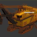 Yellow Large Crawler Utility Vehicle With Mechanical Arm Bucket And Cabin For Heavy Mining
