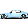 Audi Blue Coupe Car With Black Roof Sleek Lines And Black Alloy Wheels