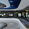 China Power Construction Corporate Exhibition Hall With Starry Ceiling Tech Displays And Map Projections