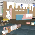 Bright Kindergarten Interior With Colorful Play Area Safe Toys And Child Friendly Design