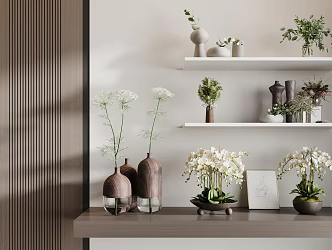 Modern Vase Flowers 3d model