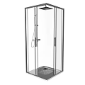 Modern Shower Sauna Interior Design With Glass Doors And Steam Shower Equipment