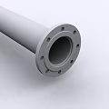 Heavy Duty Industrial Metal Pipe With Flange Connection And Secure Bolts