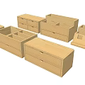 Wooden Storage Organizers For Home Organization With Various Sizes And Drawers