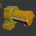 Durable Yellow Industrial Mechanical Device With Metal Rod And Mounting Base