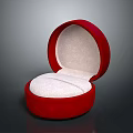 Red Velvet Jewelry Box For Storing Clothing Accessories And Fashion Items