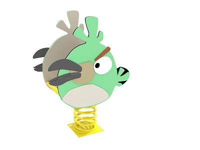 Angry Birds Rocking Modern Rocking Horse 3d model