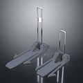 Modern Metal Coat Racks With Silver Finish And Sturdy Base Design For Hanging Clothes
