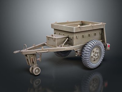 Modern Trailer Military Trailer 3d model