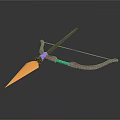 Decorative Brown Bow Design With Green Accents And Golden Arrow Purple Fletching