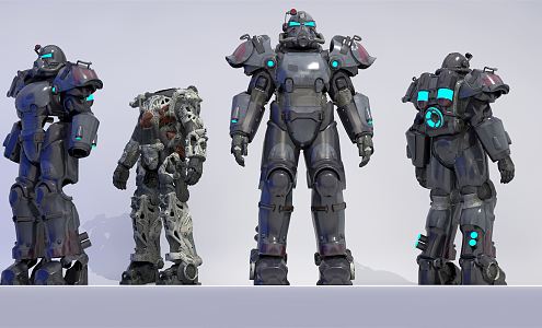 Modern Robot Armor 3d model