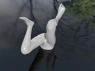 Realistic Human Limb Model With Smooth White Surface For Display And Educational Study 3d model