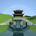 Chinese Bridge 3d model