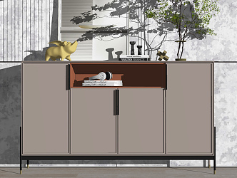 Modern Side Cabinet 3d model