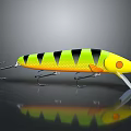 Vibrant Green And Yellow Striped Food With Glossy Surface And Long Shape