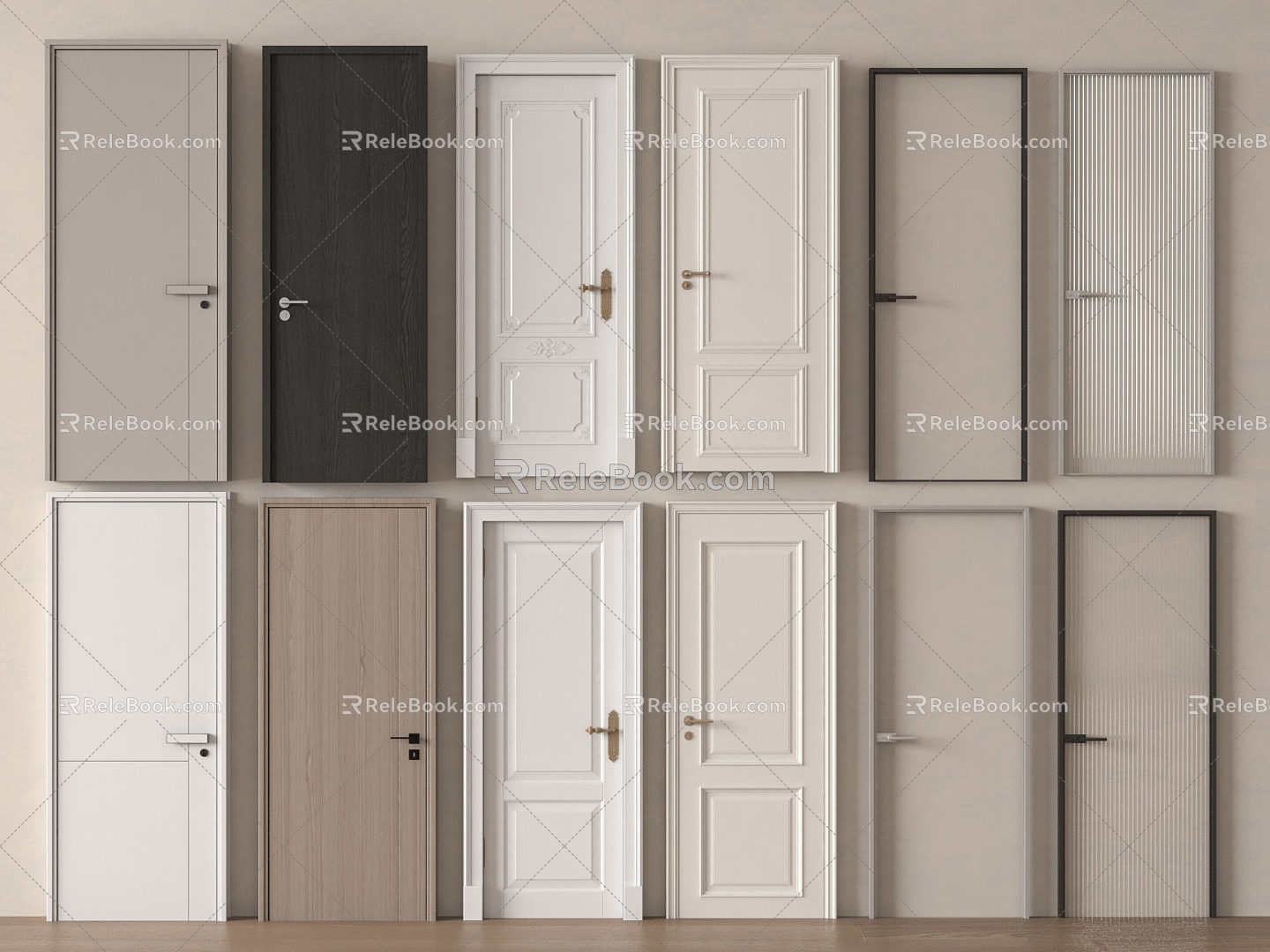 Single door 3d model