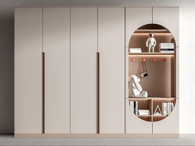 Children's Room Wardrobe Modern Wardrobe 3d model