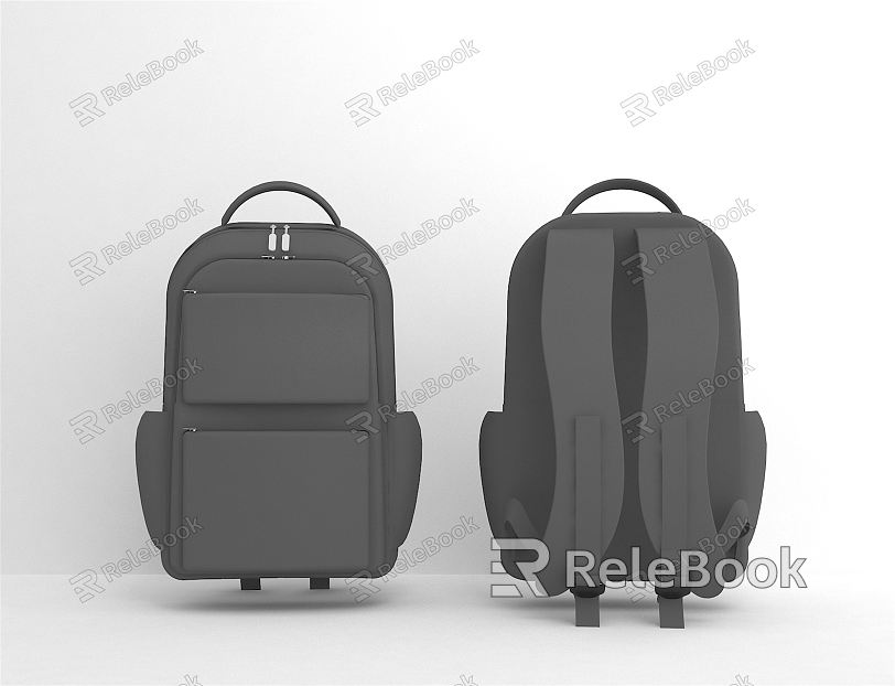 Modern School Bag Computer Backpack model