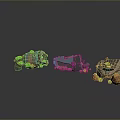 Science Fiction Firearms Next Generation Firearms Science Fiction Game Gun Game Firearms Game Gun Concept Gun Laser Gun 3d model