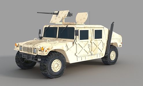 Hummer Military Hummer Armored Vehicle Assault Vehicle Troop Carrier Hummer Off-road Vehicle 3d model