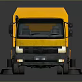 Yellow Cleaning Truck with Sweeping Equipment and Side Windows Design