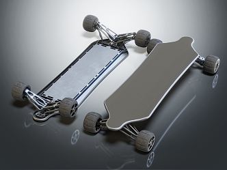 Modern Skateboard Hunter Board 3d model