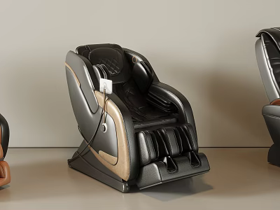 Luxury Modern Massage Chair with Ergonomic Design and Comfortable Leather Upholstery 3d model