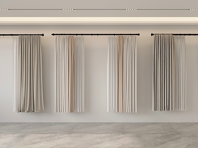 Modern Curtains 3d model