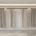 Modern Curtains 3d model