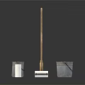 Essential Cleaning Tools Collection With Brooms Buckets Brushes Toilet Paper