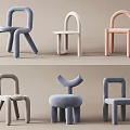 Modern Minimalist Single Chair with Unique Design Various Colors for Home Decor and Living Space