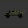 Modern Bulletproof Car Armed Car Armed Bulletproof Car Military Jeep 3d model