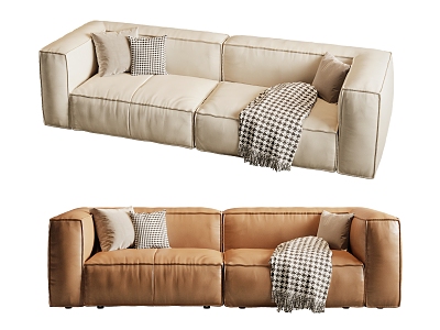 Modern double sofa model