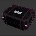 Black Electronic Equipment Enclosure With Hard Plastic Casing For Durable Device Protection 3d model