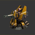 laser tower turret turntable sci-fi tower defense game tower defense sci-fi turret game turret game turret 3d model