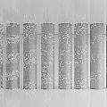 Hollow Cylinder Transparent Column Luminous Stainless Steel Column Science and Technology Decorative Column Gradient Perforated Column 3d model