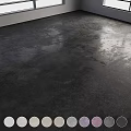Polished Black Concrete Floor As Modern Architectural Component With Smooth Surface And Glossy Finish