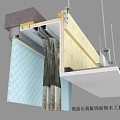 Modern node ceiling process node 3d model