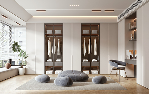 Modern Cloakroom 3d model