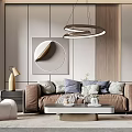 Modern Sofa Coffee Table Combination Sofa Coffee Table 3d model