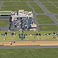 Commercial Street Featuring Modern Buildings Green Spaces Pedestrian Walkways And Central Plaza