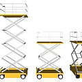 Modern Lifting Platform Car Mobile Lifting Platform Car 3d model