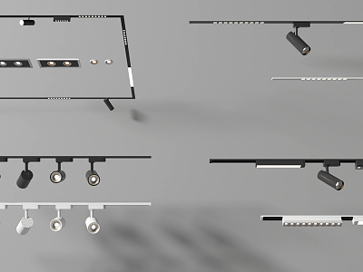 Modern spotlight downlight model