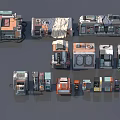 Diverse Types of Industrial Equipment Machinery and Mechanical Components Collection